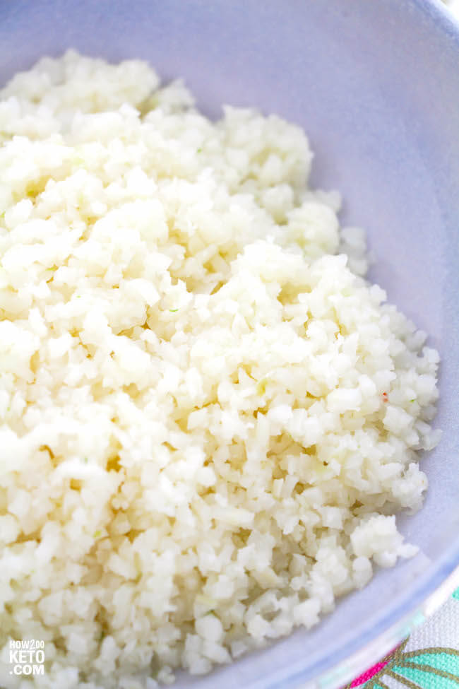 Missing rice while on the keto diet? Cauliflower rice is one of the most satisfying low carb side dishes and it's surprisingly easy to make!