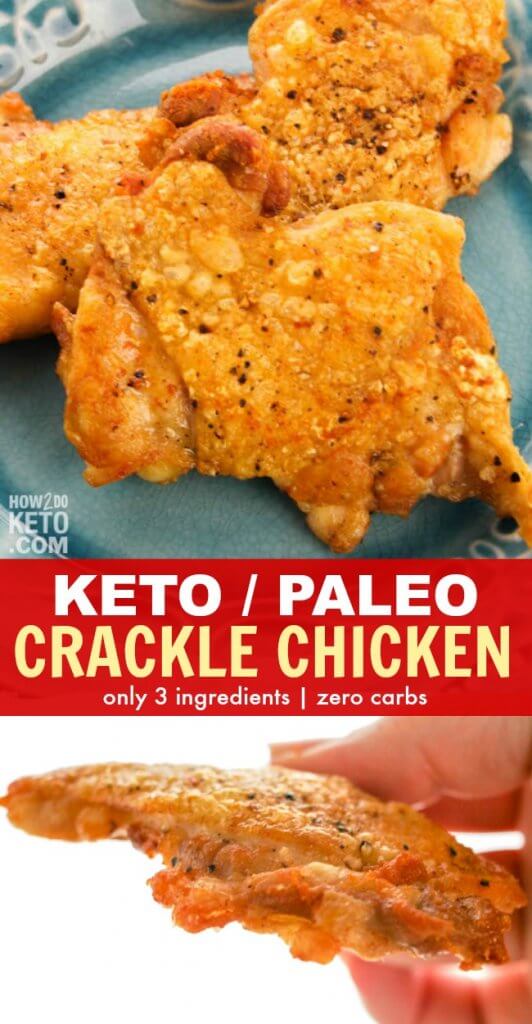 racklin' Keto Chicken Thigh Recipe is tantalizingly crispy on the outside and tender and juicy on the inside! It might just be the best chicken ever!!