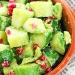 This refreshing Cucumber Avocado Salad is the perfect combination of crispy and creamy! Ready in minutes!