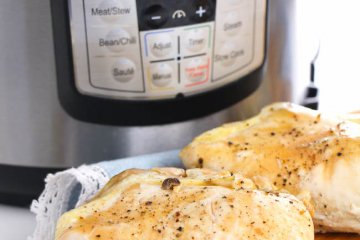 Instant Pot Chicken Breasts are an easy and healthy staple perfect for meal planning! Ready in about 20 minutes and only 1 gram carbs per serving!