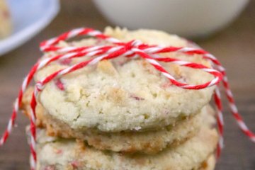  These Low Carb Raspberry Almond Shortbread Cookies are the perfect crumbly, buttery texture and less than 1 gram net carbs per serving!