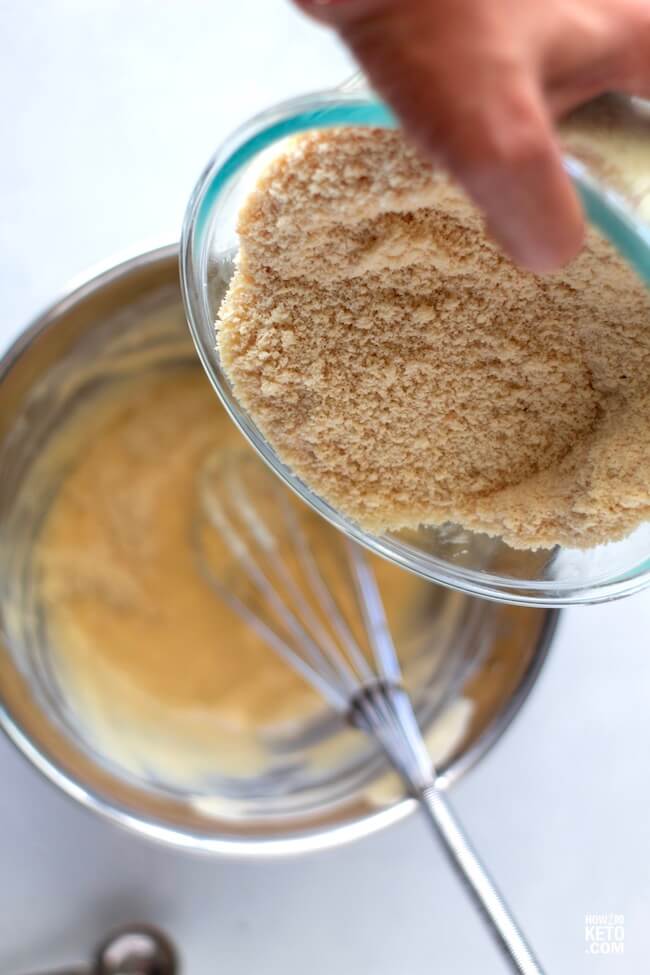 making low carb snickerdoodle cookie dough