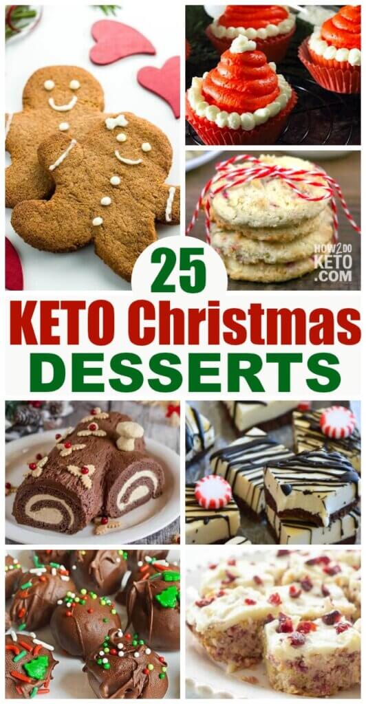 A giant collection of the best Keto Christmas Desserts! Keto Christmas cookies, cupcakes, candy, and more!