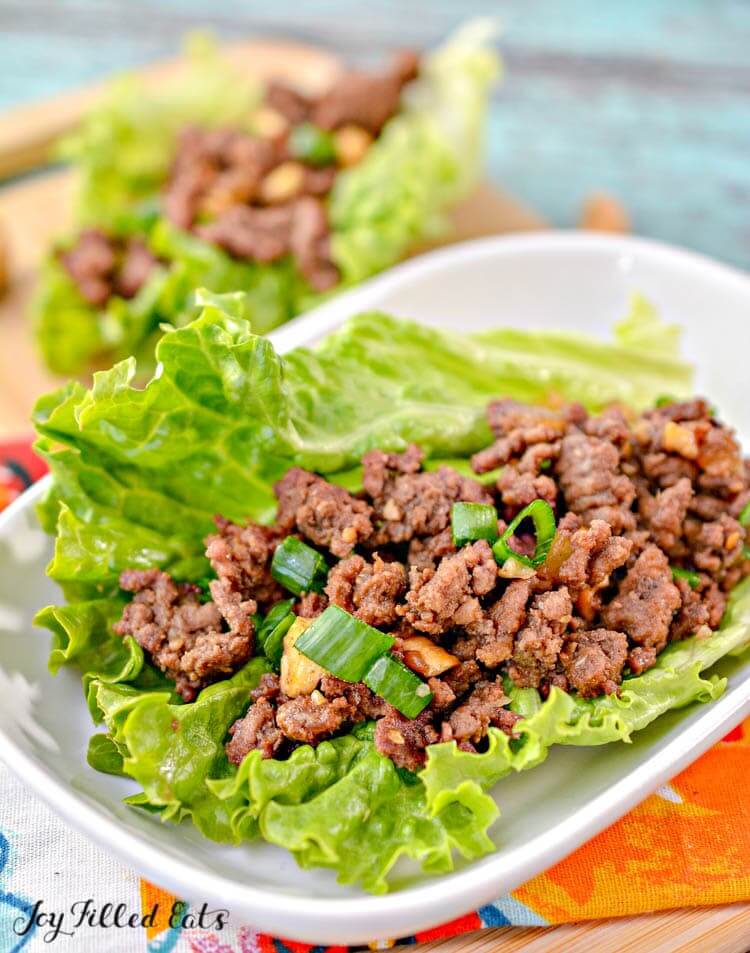 ground beef lettuce cups