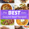 Tacos, burgers, lasagna, oh my! With these easy keto ground beef recipes you can whip up an absolutely delicious keto dinner fast and it's sure to be a hit!