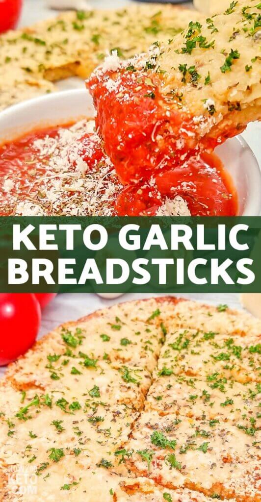 Cheesy, delicious Keto Garlic Bread recipe