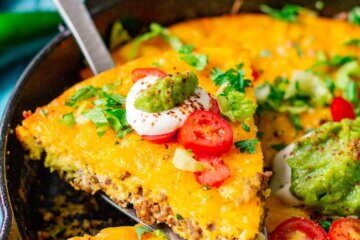 Ditch the chips with this delicious and filling Keto Taco Pie!