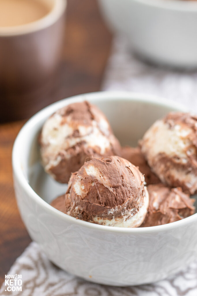 Made with real espresso, these Keto Mocha Fat Bombs will get your body going with just the right amount of energy!