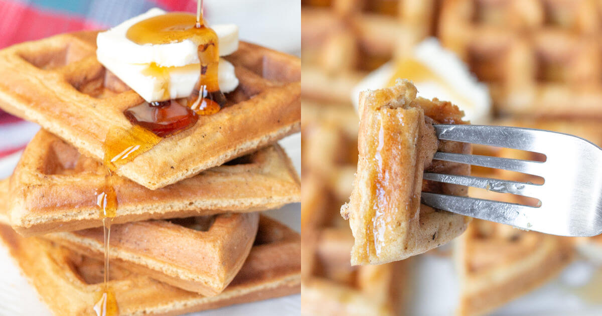 Peanut Butter Waffles