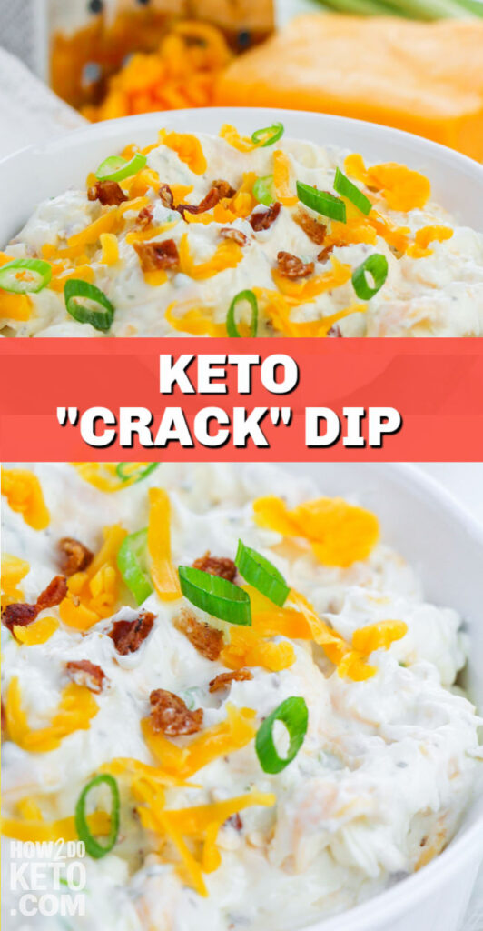 low carb cream cheese dip with bacon, cheddar, and green onion