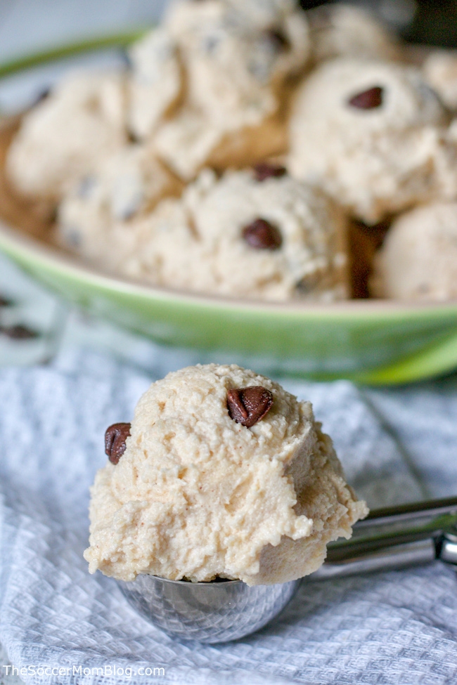 low carb chocolate chip edible cookie dough