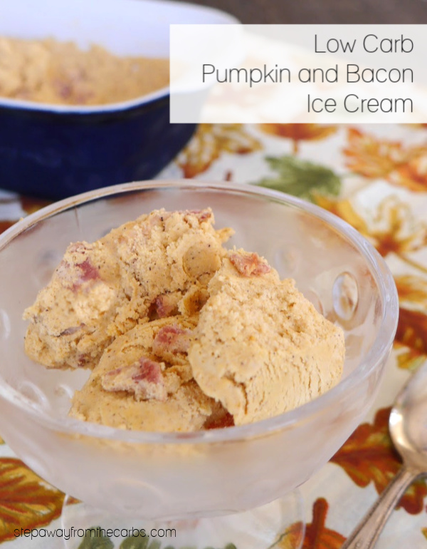 low carb pumpkin ice cream with bacon