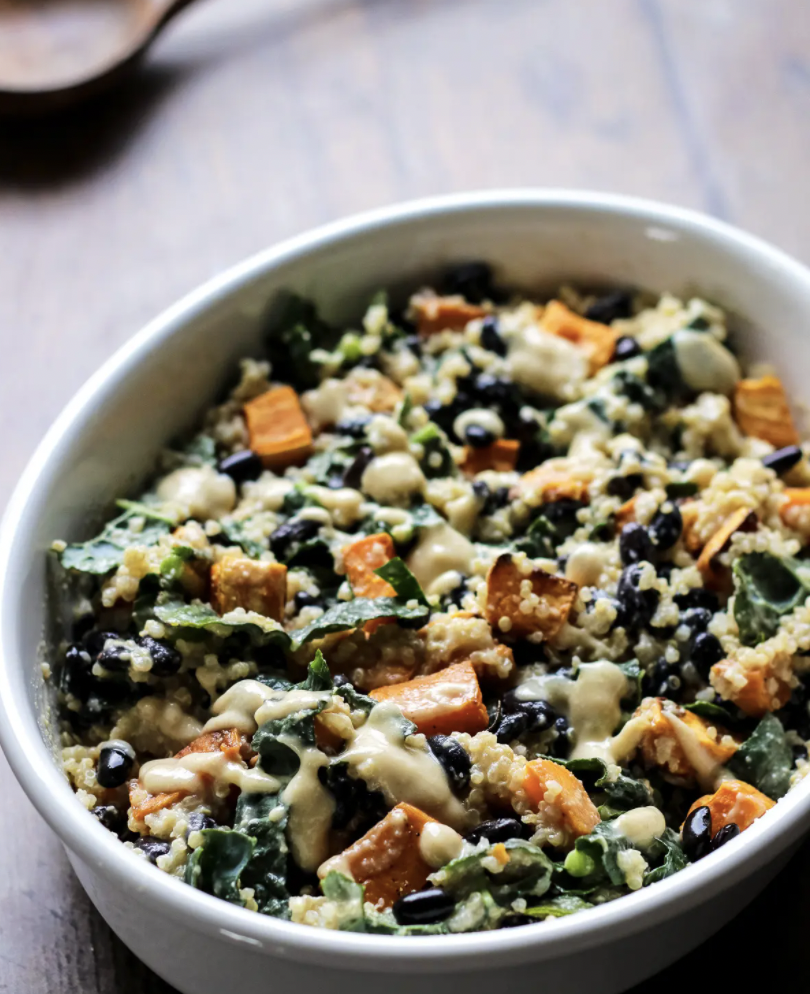 sweet potato and spinach bake