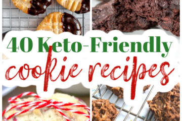 collage of keto friendly cookie recipes