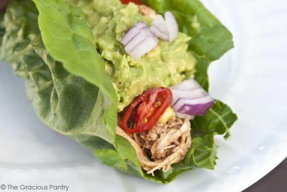 low carb tacos wrapped in lettuce
