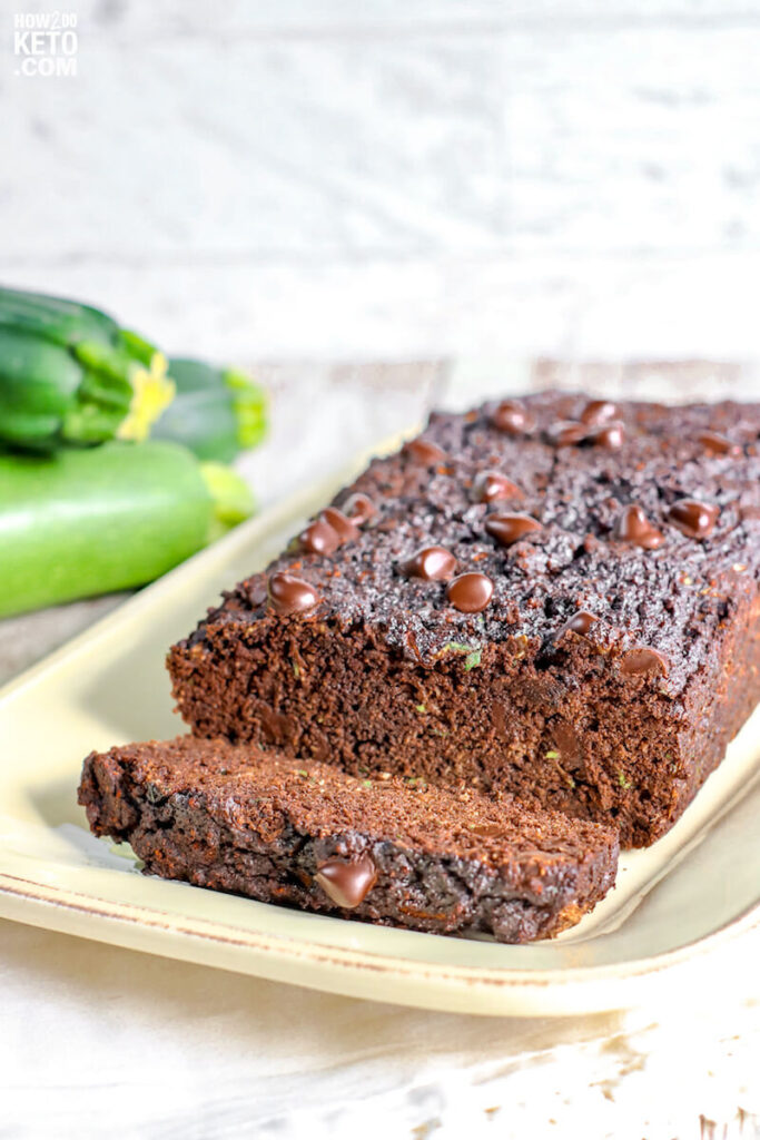 chocolate zucchini bread with chocolate chips