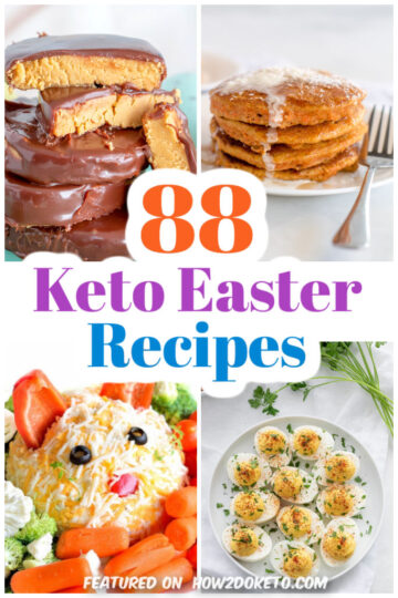 collage of 4 Keto Easter recipes