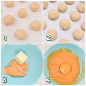 Keto Peanut Butter Donut Holes Step by step