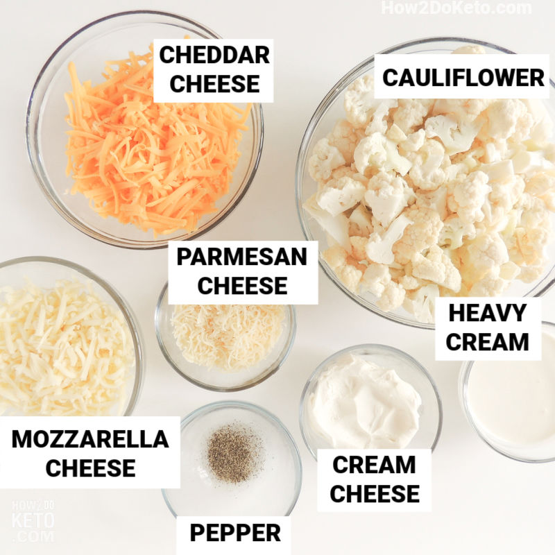 ingredients needed to make low carb mac and cheese