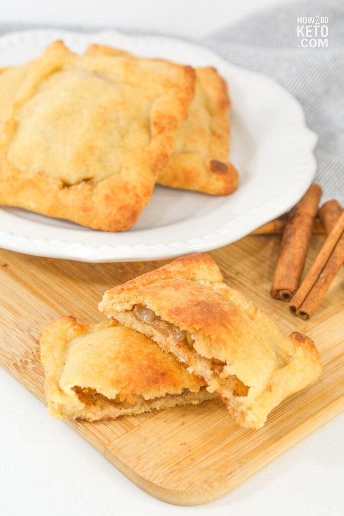 Keto Apple Hand Pies on a plate