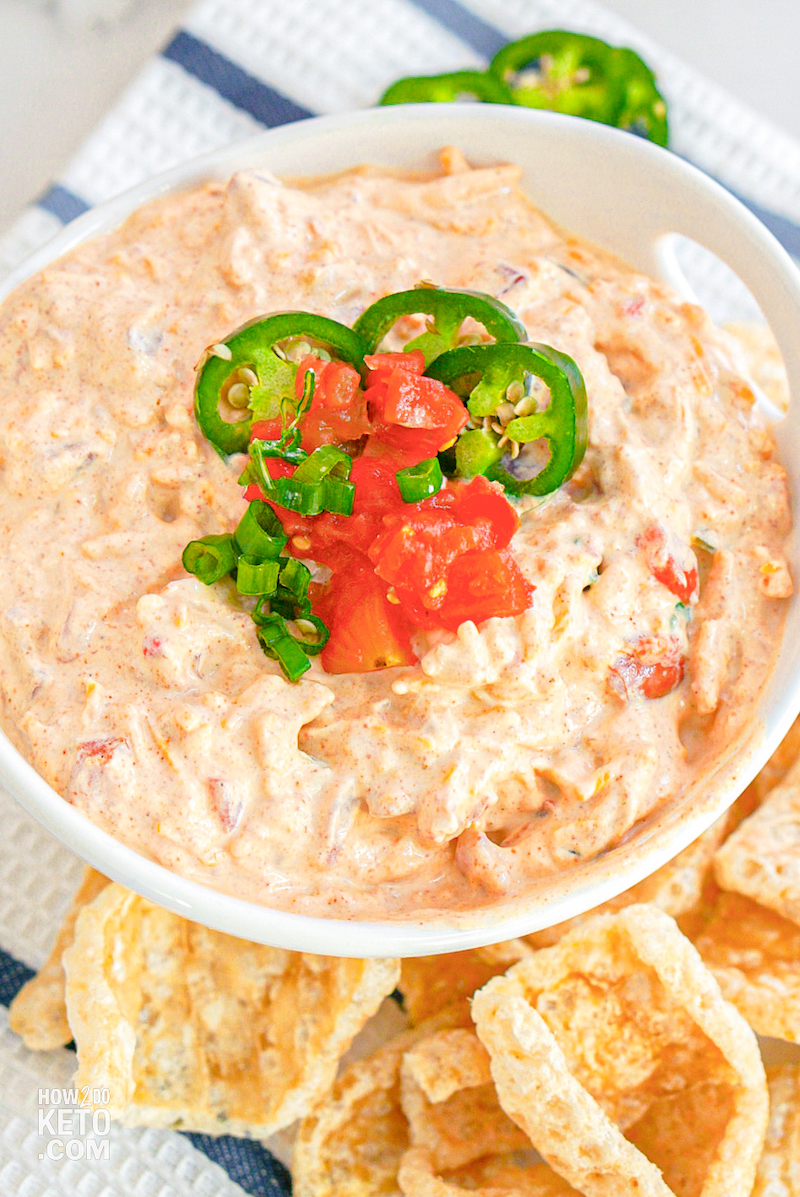 close up of a Mexican flavored sour cream dip